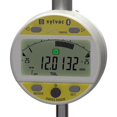 SYLVAC Digital mätklocka S_Dial WORK ANALOG NANO 12,5 x 0.0001 mm IP54 (805.6307) BT